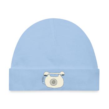 telefon oldschool - Baby Premium Organic Mütze - Hellblau - Vorne