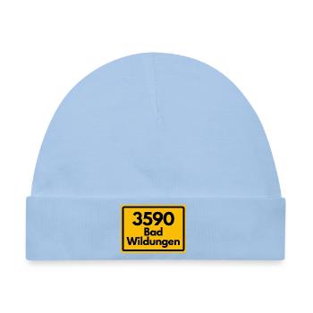 ALTE POSTLEITZAHL PLZ RETRO 3590 BAD WILDUNGEN  - Baby Premium Organic Mütze - Hellblau - Vorne