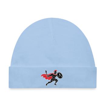 Spartan Black and Red Spartan Warrior Maskottchen - Baby Premium Organic Mütze - Hellblau - Vorne