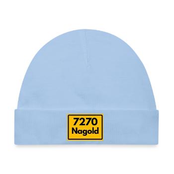 ALTE POSTLEITZAHL PLZ 7270 NAGOLD HEIMATSTOLZ  - Baby Premium Organic Mütze - Hellblau - Vorne