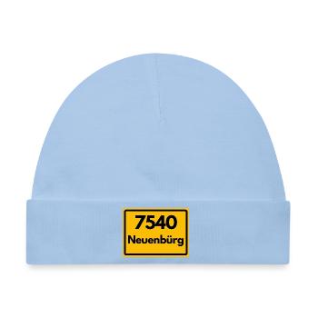 ALTE POSTLEITZAHL RETRO 7540 NEUENBÜRG HEIMATSTOLZ - Baby Premium Organic Mütze - Hellblau - Vorne