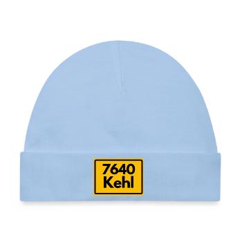 ALTE POSTLEITZAHL RETRO 7640 KEHL HEIMATSTOLZ - Baby Premium Organic Mütze - Hellblau - Vorne