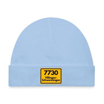 ALTE POSTLEITZAHL PLZ 7730 VILLINGEN SCHWENNINGEN  - Baby Premium Organic Mütze - Hellblau - Vorne