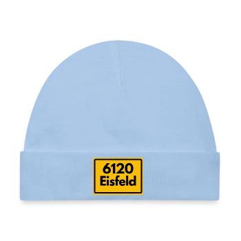 Alte Postleitzahl 6120 Eisfeld | DDR - Baby Premium Organic Mütze - Hellblau - Vorne
