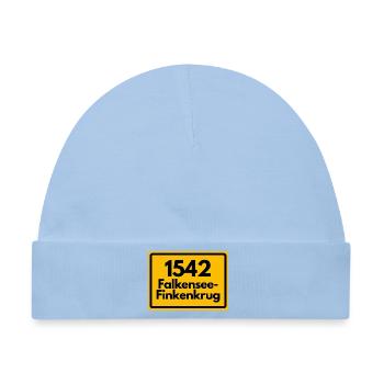 ALTE POSTLEITZAHL 1542 FALKENSEE-FINKENKRUG DAMALS - Baby Premium Organic Mütze - Hellblau - Vorne