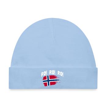 Norway Norge Fjords Scandinavian Ro Viking ship - Baby Premium Organic Mütze - Hellblau - Vorne