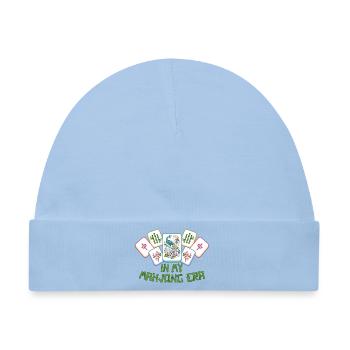 Mahjong Spiel Social Club Mahjong Ära - Baby Premium Organic Mütze - Hellblau - Vorne