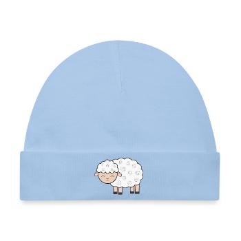 Schaf Schafe - Baby Premium Organic Mütze - Hellblau - Vorne