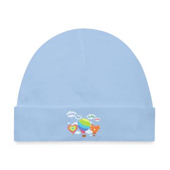 Float Fly Glide Soar Balloons - Kids T-Shirt - Baby Premium Organic Mütze - Hellblau - Vorne