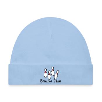 Bowling Team - Baby Premium Organic Mütze - Hellblau - Vorne