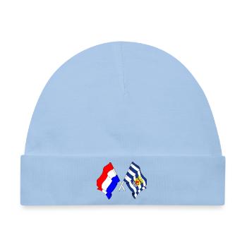 Flagge Niederlande, Zeeland gekreuzt - Baby Premium Organic Mütze - Hellblau - Vorne