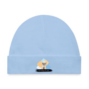 JvG Marder "Zermarder da nit is Hirn." - Baby Premium Organic Mütze - Hellblau - Vorne