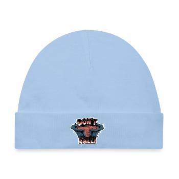 Lava-Ausbruch-Cartoon - Baby Premium Organic Mütze - Hellblau - Vorne