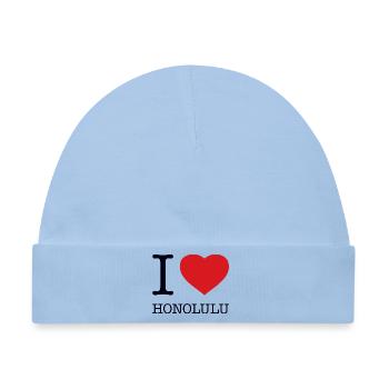 I love Honolulu - Baby Premium Organic Mütze - Hellblau - Vorne
