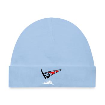 Windsurfing - Baby Premium Organic Mütze - Hellblau - Vorne
