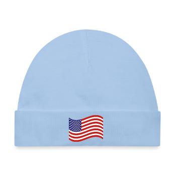 Flagge der Vereinigten Staaten - Baby Premium Organic Mütze - Hellblau - Vorne
