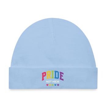 LGBTQ-Pride-Monat – Pride, nicht verstecken. - Baby Premium Organic Mütze - Hellblau - Vorne