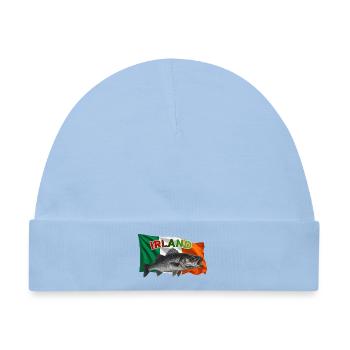 Wolfsbarsch Angeln Irland - Wölfe  - Baby Premium Organic Mütze - Hellblau - Vorne