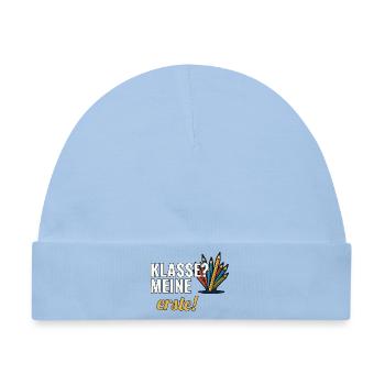 Grundschullehrerin Geschenk für die erste Klasse - Baby Premium Organic Mütze - Hellblau - Vorne