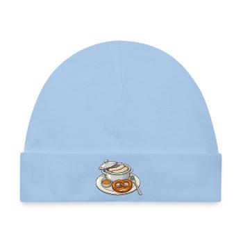 Deftige bayerische Brotzeit - Baby Premium Organic Mütze - Hellblau - Vorne