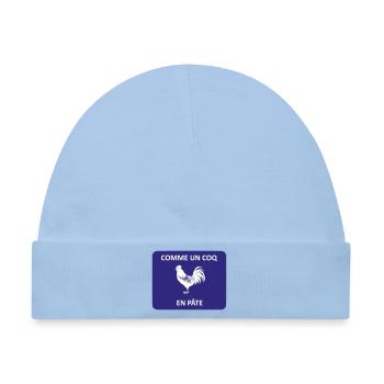 wie ein Hahn im Teig - Baby Premium Organic Mütze - Hellblau - Vorne