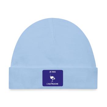 Ich stecke den Kopf in den Sand - Baby Premium Organic Mütze - Hellblau - Vorne