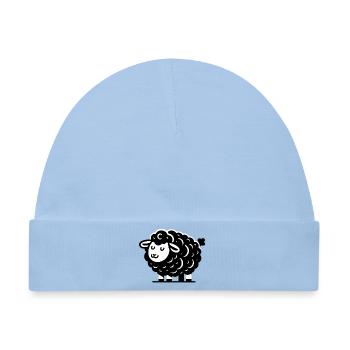 Schwarzes Schaf - Baby Premium Organic Mütze - Hellblau - Vorne