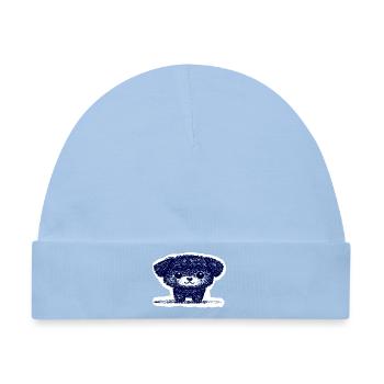 Winziges Hündchen (Blau) - Baby Premium Organic Mütze - Hellblau - Vorne