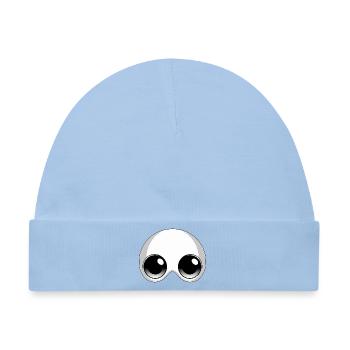 GESICHT - Baby Premium Organic Mütze - Hellblau - Vorne