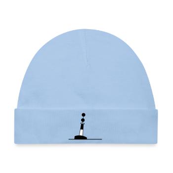 Tonne - Boje Nordsee Segeln Ostsee Maritim - Baby Premium Organic Mütze - Hellblau - Vorne