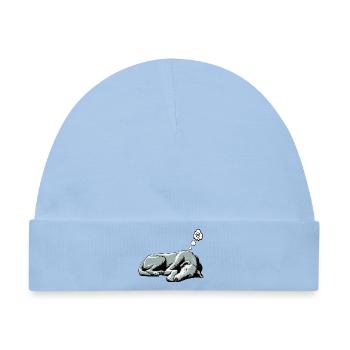 Irischer Wolfshund Wolfshundbesitzer Wolfshundfan - Baby Premium Organic Mütze - Hellblau - Vorne