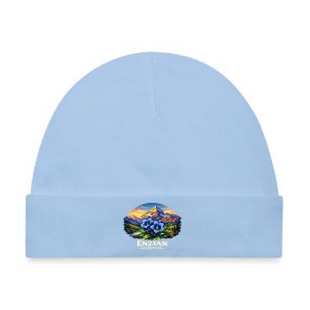 Enzian im Herzen - Baby Premium Organic Mütze - Hellblau - Vorne