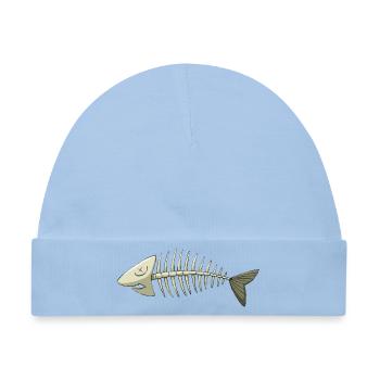 fischgräte - Baby Premium Organic Mütze - Hellblau - Vorne