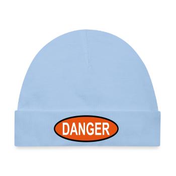 Danger - Baby Premium Organic Mütze - Hellblau - Vorne