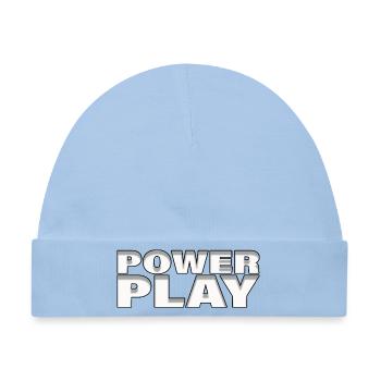 POWER PLAY - Baby Premium Organic Mütze - Hellblau - Vorne