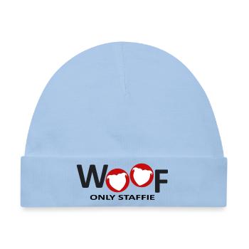 Staffie wuff – 032 - Baby Premium Organic Mütze - Hellblau - Vorne