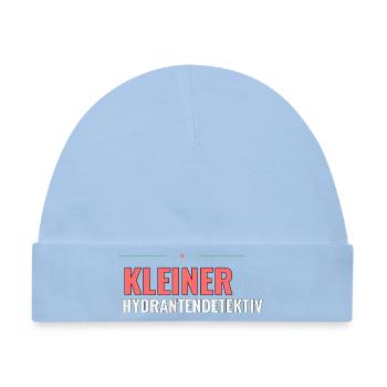 Kleiner Hydrantendetektiv – Kinder T‑Shirt - Baby Premium Organic Mütze - Hellblau - Vorne
