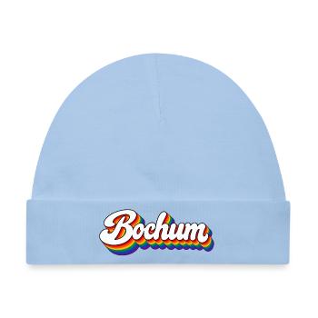 Bochum - Regenbogen - Ruhrpott - Deutschland - Baby Premium Organic Mütze - Hellblau - Vorne
