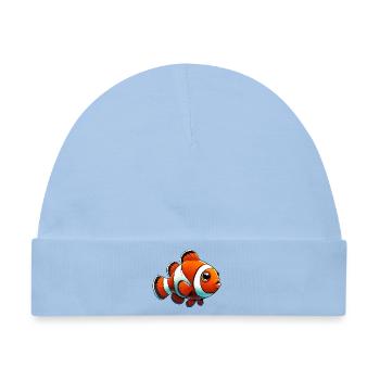 Clownfisch - Baby Premium Organic Mütze - Hellblau - Vorne
