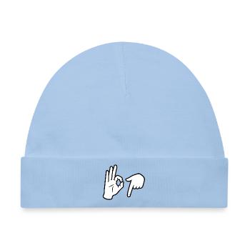 Six Seven Trend - Baby Premium Organic Mütze - Hellblau - Vorne