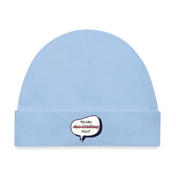 Ich leite Strom Spruch - Baby Premium Organic Mütze - Hellblau - Vorne