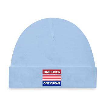 Eine Nation, ein Traum - Baby Premium Organic Mütze - Hellblau - Vorne