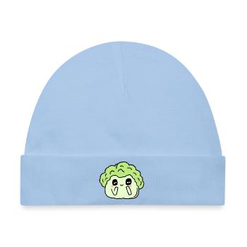 Brokkoli - Baby Premium Organic Mütze - Hellblau - Vorne