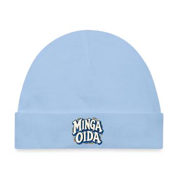 Minga Oida – Bayerischer München Spruch - Baby Premium Organic Mütze - Hellblau - Vorne