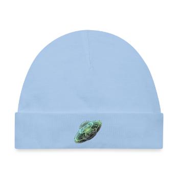 Röntgen Untertasse Ufo Aliens - Baby Premium Organic Mütze - Hellblau - Vorne