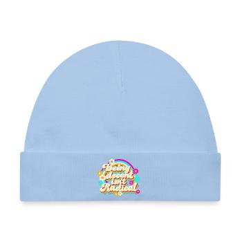 Being Decent Isn't Radical Retro - Baby Premium Organic Mütze - Hellblau - Vorne