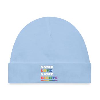 LGBTQ Pride Month - Gleiche Liebe, gleiche Rechte - Baby Premium Organic Mütze - Hellblau - Vorne