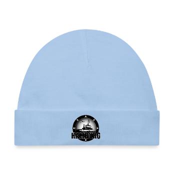 Schlepper im Hamburger Hafen - Baby Premium Organic Mütze - Hellblau - Vorne