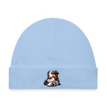 Australian Shepherd Aussie Aussiebesitzer Aussies - Baby Premium Organic Mütze - Hellblau - Vorne
