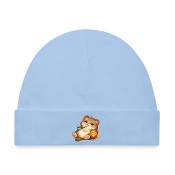 Keksliebende Katze - Baby Premium Organic Mütze - Hellblau - Vorne